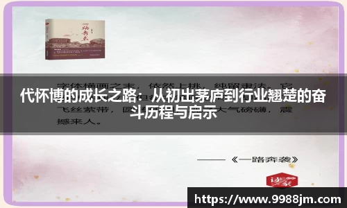 代怀博的成长之路：从初出茅庐到行业翘楚的奋斗历程与启示